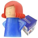 Angry Mama Microwave Cleaner only with Water and Vinegar Cleans your Kitchen Easily and Safe without Chemical Agent,Oligey Reusable Cute Steam Remover as Lovely Tool and Gift for Cooker Auto Cleaning