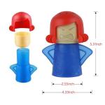 Angry Mama Microwave Cleaner only with Water and Vinegar Cleans your Kitchen Easily and Safe without Chemical Agent,Oligey Reusable Cute Steam Remover as Lovely Tool and Gift for Cooker Auto Cleaning