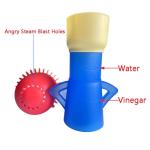 Angry Mama Microwave Cleaner only with Water and Vinegar Cleans your Kitchen Easily and Safe without Chemical Agent,Oligey Reusable Cute Steam Remover as Lovely Tool and Gift for Cooker Auto Cleaning