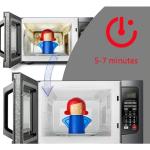 Angry Mama Microwave Cleaner only with Water and Vinegar Cleans your Kitchen Easily and Safe without Chemical Agent,Oligey Reusable Cute Steam Remover as Lovely Tool and Gift for Cooker Auto Cleaning