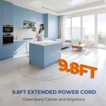 LABIGO Steam Cleaner, Pressurized Handheld 13pcs Multi-Purpose Natural Deep Cleaning Steamer, Portable Steamer for Cleaning Home, Grout, Kitchen, Car, Window, Upholstery, Bathroom and Clothes, Gray