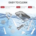 Commercial Meat Grinder #8, 0.6 HP Heavy Duty Industrial Stainless Steel Meat Mincer, Sausage Stuffer with 2 Blades, 2 Plates & 3 Sausage Tubes, Meat Grinder Machine for Commercial & Home Kitchen Use