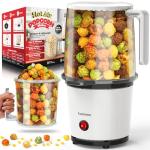 Hot Air Popper Popcorn Machine Maker | Fast Oil-Free Popcorn Maker Machine with On/Off Switch | Healthy Air Popcorn Machine for Family Movie Nights | Personal Popcorn Maker with Built-in Serving Bowl