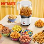 Hot Air Popper Popcorn Machine Maker | Fast Oil-Free Popcorn Maker Machine with On/Off Switch | Healthy Air Popcorn Machine for Family Movie Nights | Personal Popcorn Maker with Built-in Serving Bowl