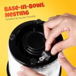 Hot Air Popper Popcorn Machine Maker | Fast Oil-Free Popcorn Maker Machine with On/Off Switch | Healthy Air Popcorn Machine for Family Movie Nights | Personal Popcorn Maker with Built-in Serving Bowl