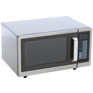A-to-Z Supply Commercial Microwave with Digital Touch Pad Control, 1 Cubic Feet Interior, Stainless Steel, 1000 Watts, UL and NSF Approved