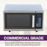A-to-Z Supply Commercial Microwave with Digital Touch Pad Control, 1 Cubic Feet Interior, Stainless Steel, 1000 Watts, UL and NSF Approved