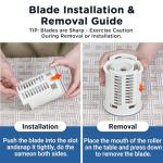 Electric Cheese Grater, Aobosi Electric Shredder Slicer Salad Grater Maker w/Large Chute for Whole Carrot,Vegetable,Potato, 3 Blades & Quiet Motor, Food Container,Built-in Storage