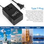 Voltage Transformer Power Converter (110V to 220V) Circuit Breaker Protection Voltage Conversion Protection, Suitable for Household, Travel, RV, Camping (Black -200w)