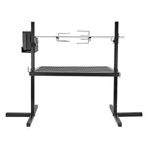 Onlyfire Adjustable Outdoor Camping Rotisserie Grill System and Spit Kit with Portable DC 3V Motor and 29 Inch Hexagon Spit Rod