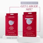 CONNOISSEURS Premium Edition Extra Large Polishing Cloth for Silver Jewelry - Ultrasoft Fabric with Anti-Tarnish Formula - 14x14 Inches