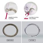 CONNOISSEURS Premium Edition Extra Large Polishing Cloth for Silver Jewelry - Ultrasoft Fabric with Anti-Tarnish Formula - 14x14 Inches