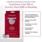 CONNOISSEURS Premium Edition Extra Large Polishing Cloth for Silver Jewelry - Ultrasoft Fabric with Anti-Tarnish Formula - 14x14 Inches