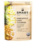 SMART Pressed Juice Pineapple Chia Cleanse | Prebiotic Superfood Plant Based Fiber Psyllium Husk Vegan Probiotics & Enzymes | Pineapple Juice Cleanse for Women & Men | 30 Servings