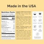 SMART Pressed Juice Pineapple Chia Cleanse | Prebiotic Superfood Plant Based Fiber Psyllium Husk Vegan Probiotics & Enzymes | Pineapple Juice Cleanse for Women & Men | 30 Servings