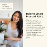 SMART Pressed Juice Pineapple Chia Cleanse | Prebiotic Superfood Plant Based Fiber Psyllium Husk Vegan Probiotics & Enzymes | Pineapple Juice Cleanse for Women & Men | 30 Servings