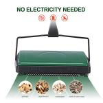 Yocada Carpet Sweeper Cleaner for Home Office Low Carpets Rugs Undercoat Carpets Pet Hair Dust Scraps Paper Small Rubbish Cleaning with a Brush Green