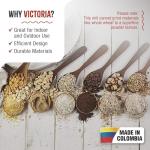 Victoria Manual Cast Iron Grain Mill with Low Hopper, Premium Corn-Grinding Mill and Grain Grinder, Made in Colombia