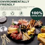 400PCS 3.5 Inch Appetizer Forks, Mini Forks, Mini Forks For Appetizers, Disposable Bamboo Forks Can Be Used For Desserts, Sandwiches, Burgers, Salads, Buffets, Drinks, Vegetables And More