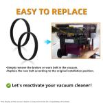 JEDELEOS Replacement Belts 562932001 38528-033 AH20080 for Hoover WindTunnel Upright Vacuum Cleaner UH70105 UH70100 UH70102 UH70110 UH70106 UH70107 UH70115 UH70116 UH70210 (Pack of 2)