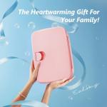 EUHOMY Mini Fridge, 4 Liter/6 Can Compact Refrigerator, AC/DC Portable Cooler & Warmer for SkinCare, Food and Drinks, Mini Fridge for Bedroom, Office, Car & Dorm, Pink