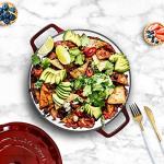 EDGING CASTING Enameled Cast Iron Dutch Oven Pot With Lid, Dutch Oven for Sourdough Bread Baking Round Pot Dule Handle, 6 Quart, Wine Red