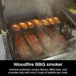 Ninja FlexFlame, Grill and Smoker, Electric and Propane Grill, Roaster, BBQ Grill, 5-in-1 Cooking System, 3 Burner, Digital Control, Outdoor Cooking, Griddle, Pizza Maker, Stainless Steel, PG301