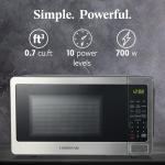 Farberware FMO07WLBKSS Microwave, 0.7 Cu. Ft, Stainless Steel