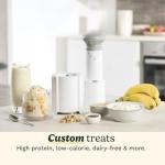 Cuisinart FastFreeze 5-in-1 Ice Cream, Sorbet, Milkshakes, Slushies and Mix-In Frozen Dessert Maker, Compact Machine, Easy to Use, Includes 3 Mixing Cups with Lids, ICE-FD10