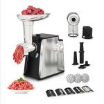 Electric Meat Grinder 2800W Sausage Stuffer Maker 4-In-1 Vegetable Shredder With 3 Slice, Shred Blades,5 Blades,Sausage Stuffer,Kubbe Kit For Home Kitchen Use