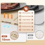 Food Warming Mat Electric Tray: Adjustable Silicone Heating Pad with 3 Temperature Settings 4 Timer Function Portable Roll Up Hot Plate for Buffets Party Gatherings Kitchen Warmer Countertop Holiday
