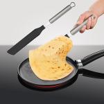 2PCS Crepe Spreader and Spatula Set, Crepe Pan Maker Batter Spreader Spatula Cake Turner Kitchen Utensils Stainless Steel Crepe Spreader Tool