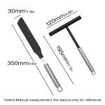 2PCS Crepe Spreader and Spatula Set, Crepe Pan Maker Batter Spreader Spatula Cake Turner Kitchen Utensils Stainless Steel Crepe Spreader Tool