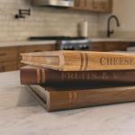 Cutting Boards That Look Like Books,Book Cutting Board Set 100% Acacia Wood Set of 3 Decorative and Functional Cutting Boards Non-slip Easy to Clean with Stand–Unique Gift for Book Lovers and Chefs