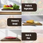 Cutting Boards That Look Like Books,Book Cutting Board Set 100% Acacia Wood Set of 3 Decorative and Functional Cutting Boards Non-slip Easy to Clean with Stand–Unique Gift for Book Lovers and Chefs