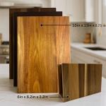 Cutting Boards That Look Like Books,Book Cutting Board Set 100% Acacia Wood Set of 3 Decorative and Functional Cutting Boards Non-slip Easy to Clean with Stand–Unique Gift for Book Lovers and Chefs