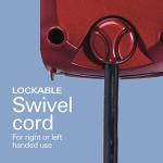 Hamilton Beach Professional 5-Speed Electric Hand Mixer with High-Performance DC Motor, Slow Start, Snap-On Storage Case, Stainless Steel Beaters, Dough Hooks & Whisk, Red and Chrome (62653)