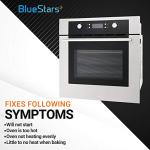 BlueStars Upgraded 12001656 Oven Temperature Sensor Part - Compatible with Whirlpool Kenmore Ovens - Replaces AP4009009 74004943 PS1570174 12001554 12001656VP 7430P003-60 WB21X5301