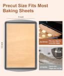 Unbleached Parchment Paper Baking Sheets, 9x13IN Precut Non-Stick Parchment Paper for Baking, Grilling, Air Fryer, Steaming-70 Sheets Unbleached Parchment Sheets for Bread Cup Cake Cookie And More