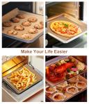 Unbleached Parchment Paper Baking Sheets, 9x13IN Precut Non-Stick Parchment Paper for Baking, Grilling, Air Fryer, Steaming-70 Sheets Unbleached Parchment Sheets for Bread Cup Cake Cookie And More