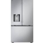 LG 24 cu. ft. Counter Depth MAX Zero Clearance 3-Door French Door Refrigerator with Craft Ice in PrintProof Stainless Steel LF24Z6530S