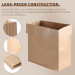 (15-Pack) Calvana Super Strong Compactor Bags, Heavy-Duty Kitchen Paper Trash Bags with Leak Proof Plastic Liner, Fits GE Model Compactors with Rectangular Containers, Includes 15 Sticker Seals