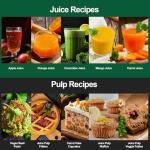 Panana Centrifugal Juicer Extractor with Wide Mouth 3” Feed Chute for Fruit Vegetable, Easy to Clean, Stainless Steel, BPA-free (Red)