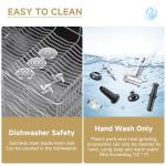 AAOBOSI Meat Grinder, 3-In-1 Meat Grinder Electric [2800W Max] with 2 Blades,3 Plates,Sausage Stuffer,Kubbe Kit for Home Kitchen Use, Stainless Steel