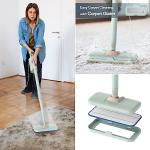 Newbealer Steam Mop & Detachable Handheld Cleaner, 250ml 1200W Powerful Floor Steamer, 3 Adjustable Levels for Carpet Laminate Hardwood Grout, Carpet Glider, 7 Multi-purpose Accessories & 2 Pads
