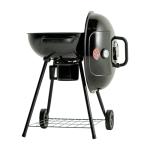 Char-Griller CG30040725 22-inch Kettle Charcoal Grill and Smoker - Steel, Black - 363 sq. in. Cooking Area