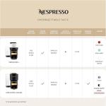 Nespresso Festive Vertuo Pop+ Coffee and Espresso Maker by Breville, Matte Black Gold