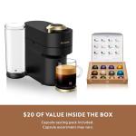 Nespresso Festive Vertuo Pop+ Coffee and Espresso Maker by Breville, Matte Black Gold