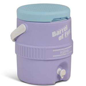 Igloo 2-Gallon Retro Party Water Jug Cooler, Lilac Breeze