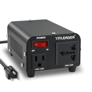 Yinleader 300W 110V to 220V Voltage Converter Step Up Transformer Power Converter for use in The US for European and Asian Household 220V/230V/240V appliances (VTUS-300)